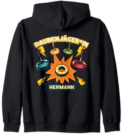 DaubenjägerIn Hermann Stockschütze Asphaltstock Stocksport Kapuzenjacke
