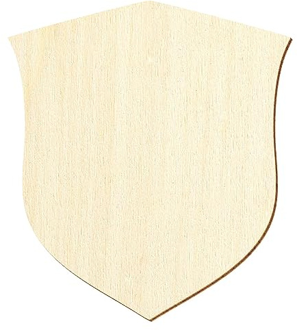 Wappenschild V2 Deko Holz Zuschnitt 3-50cm, Größe:20cm, Pack mit:1 Stück