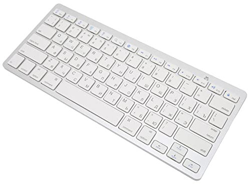 VBESTLIFE -Wireless-Tastatur, 78 Tasten, Ultradünne, Leise Bluetooth-Computertastaturen für Android, für OS X, für IOS, für Windows (Russisch)