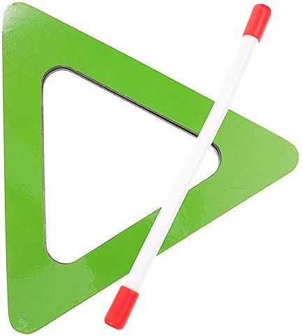 GOOHOCHY 1 Satz Dreieckige Trommel Kleinkinderinstrumente Schlagzeug-instrument Runde Handtrommel Blödes Drumpad Kinder Schlagzeug Übungsmatte Für Trommeln Baby Einstellen Holz Haupt