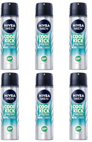 6 er Pack NIVEA MEN Anti-Transpirant Spray Cool Kick Fresh 6 x 150 ml