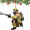 TAOLE Feuerwehrmann-Weihnachtsbaumschmuck, Acryl-Feuerwehr-Anhänger, 2D O-ne Side Par Supplies Hanging Decor