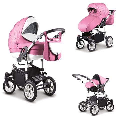 Kinderwagen-Set Craft 4 in 1 inkl. Sportsitz, Autositz und Zubehör - 16 Teile - in 18 Farben