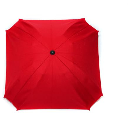 Skyline Ombrelle Parapluie pour Poussette Universelle Accessoire Zertifikat Anti UV 50+ Protection Soleil Adaptateur Parasol Diamètre 70 cm Rouge lin