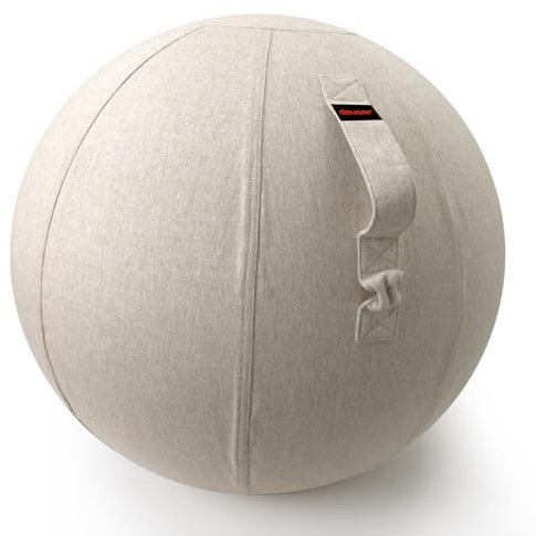 Deuser Ballbezug aus Kaschmirimitat, 55/65/75 cm, Schutzhülle für Gymnastikball, Rutschfester Ballschutz für Sitzball (55cm)