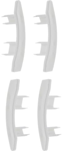 cyclingcolors 4x Embout guidage de lame de volet roulant en PVC blanc Coulisse Maintien Treuil Fenêtre Store Ouverture Fermeture Tablier, pour lame PVC de 55 x 14