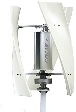 AISINILALAO 4000W-6000W Keine Geräusche Vertikale Achse Windkraftanlage, 3 Blätter Geräuscharme 12V-220V Generator Windmühle Erzeugen Turbin Komplettes Set für Familie mit Controller, 48V ﻿,48v
