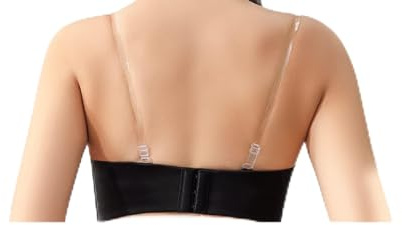 Shengxi 3 Paar BH TräGer Transparent, rutschfeste Verstellbare BH Träger Unsichtbar Silikon BH Schultergurte Durchsichtige BH Träger for Women Strapless Bras (15mm)