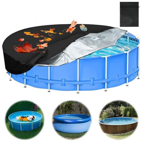 Cobertor Piscina Redonda, Cubierta para Perros, Cubre Piscinas, Funda Protectora