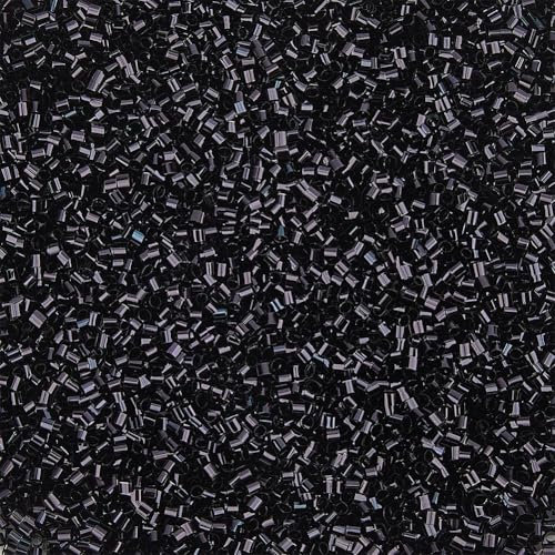 DICOSMETIC 150g Crispy Bingsu Beads for Slim About 15882Pcs Iridescent Soft Straw Tube Beads 3D Glitter Plastic Beads Black Plastic Bead Assortment Crunchy Slime Microbeads Supplies