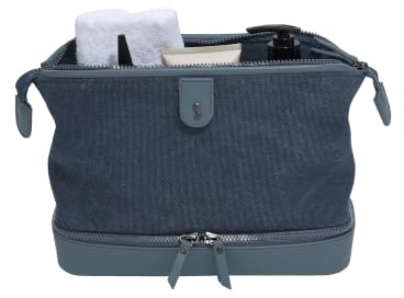 Stackers Blue Large Canvas Washbag