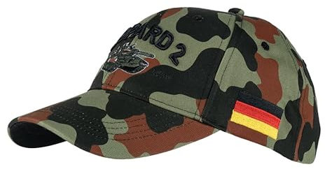 Epic Militaria WW2 Thema Bundeswehr Leopard 2 Panzer Design Baseball Cap Mehrfarbig, mehrfarbig, Einheitsgröße