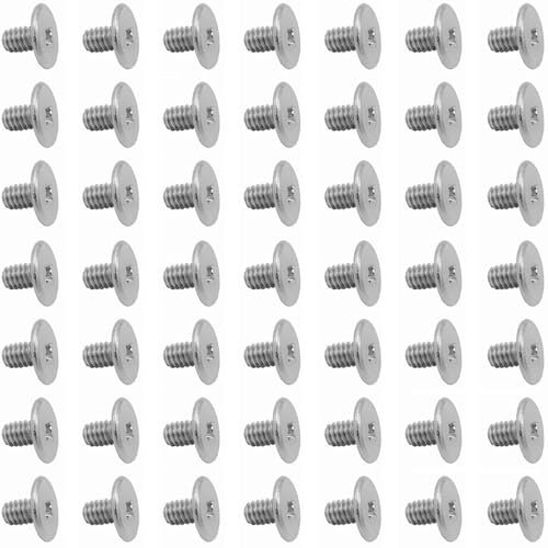 50pcs NVMe M.2 SSD Mounting Screws,Stainless Flat Phillips Head HDD M2 x 3mm Screw for Computer PC Laptop Case WLAN Card Cooling Fan I/O Board,M2*3mm Silver