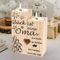 Oma Geschenk, Seutgjie Kerzenständer Holz Geschenke für Oma zum Geburtstag Weihnachten Personalisierte Geschenke