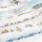 Scrapbooking Stickers & Winter, 6 Rolls PET Weihnachten Washi Tape, Snow Scrapbook Zubehör Transparent Tapes Sticker for Junk Journaling, Bullet Journal, Painting, Planners (Peace in Winter Rhyme)