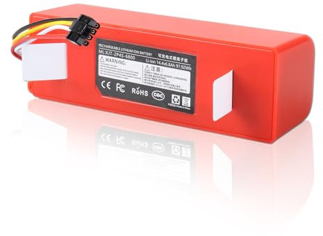 14.4V 6800mAh Replacement Battery Compatible with Xiaomi Roborock S5 S50 S51 S55 S6 S7 Mijia Xiaowa E4 E20 E25 E35 T6 T60 T65 C10 Robot Vacuum Cleaner Battery