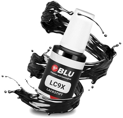 BLU Auto Lackstift Schwarz kompatibel für VW LC9X SCHWARZ DEEPBLACK | Auto Lack Reparatur Ausbesserungslack