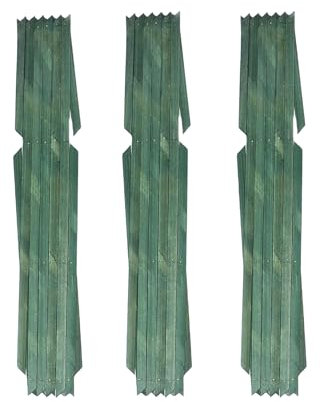 Kanta Wooden Trellis Expandable Garden Wall Trellis For Climbing Plants Decoration & Plants Partitioning (Pack Of 3) (Green, 180cm x 60cm)