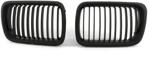 YCYHMHH Kühlergrill für BMW E36 1997 1998 1999 für BMW 318i 323i 325i 320i 328i, Schwarz