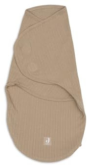 Jollein Baby Boys, Baby Girls, Unisex Baby Pucksack Wrapper 0-3 Monate, Ajour, Biscuit, 60 cm