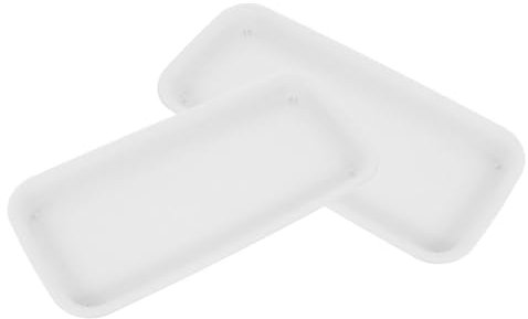 YARNOW 2 Piezas Base De Maceta Bandejas Rectangulares para Macetas Antideslizantes Bandeja De Goteo para Plantas Capacidad De Recolección De Agua y Exterior Plato para Jardineras para Pla