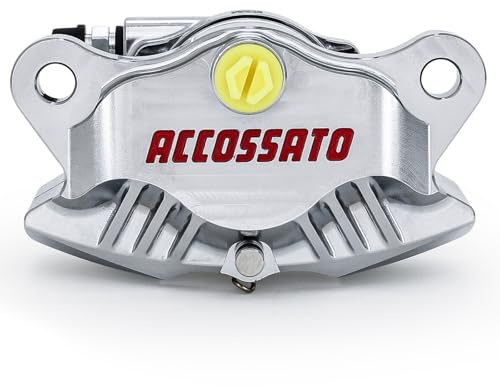Pinza Freno Assiale Posteriore Accossato Cromata Lavorata CNC compatibile con DUCATI MONSTER 620 DARK del 2005 (CC 620) Pastiglie Freno Incluse