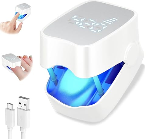 TZEKING Upgrade Nail Fungus Laser Device with Time Display, Nail Fungus Laser with Timer, Nail Fungus Treatment Device for Fingers and Toenails, Nail Fungus Treatment Quick Intensive, Nail Cleaning