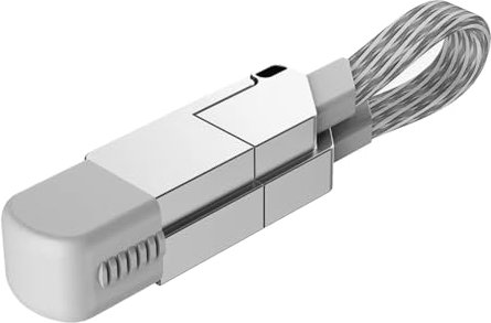 Gramigg 60W Multi Connector Fast Charging Cable Keychain 6 In 1 Charging Data Cable For Phone Tablet Laptop Data Sync