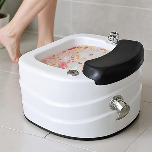 Beheiztes Fußbad mit Bubble-Jet-Massage, professionelles Pediküre-Bad mit LED-Anzeige und tragbarem Design, Tiefenentspannungs-Fußbad zur persönlichen Pflege und Stressabbau Wave