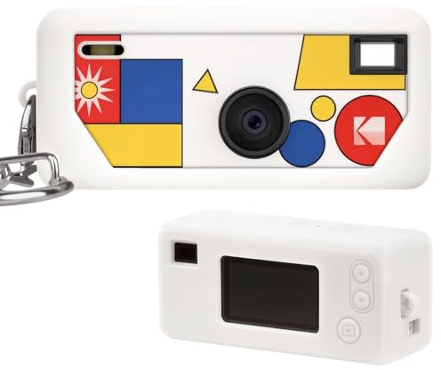 PAIYULE Silikonhülle für Kodak Charmera Keychain, passgenauer Kratzschutz | Passgenaue Öffnungen halten Objektiv und Tasten frei; dünn, flexibel und leicht für Schlüsselbund oder Tasche