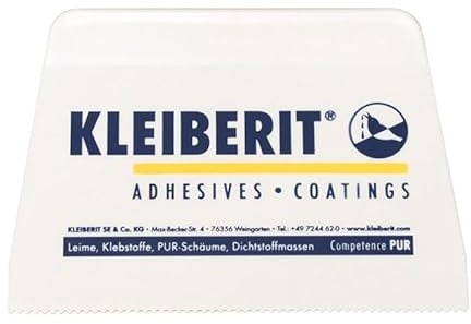 KLEIBERIT Leimspachtel 895.7 – Profi-Spachtel zum Auftragen von Leim, Klebstoff & Dispersion – präzise Zahnung für gleichmäßige Klebstoffverteilung – ideal für Holz, Möbelbau & Montage