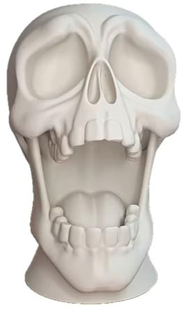 Wesafrae Skull Controller Stand Gaming Controller Stand Headphone and Controller Stand Desktop Gaming Accessories Storage