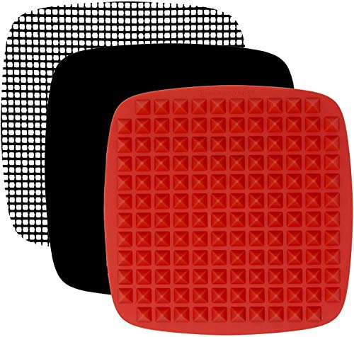 Air Fryer Accessories Compatible with Chefman, Dash, Philips, Habor, GoWise USA, Paula Deen, Yedi, Power, Chef Di Cucina, Zokop +More | No-Mess Mats for Cooking and Baking