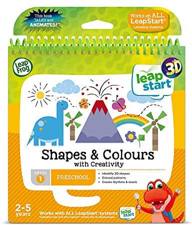 LeapFrog 460503 3D-Aktivitätsbuch mit Formen und Farben, Mehrfarbig