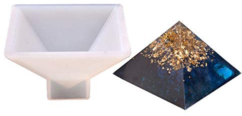 Yalulu 95 * 95 * 60mm Pyramiden DIY Silikonform Gießform Resin Form Schmuck, Silikon Harz Form Anhänger Basteln Schmuck Mold