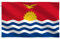 Robuste Kiribati-Flagge, 100D, 90 x 150 cm, groß, vierfach genähte Fliegenenden, mittelgroß, beidseitig verwendbar, Messingösen für einfaches Ausstellen, Kiribati-Flaggen