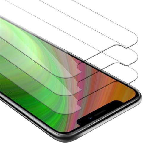 cadorabo 3X Verre Trempé Compatible avec Apple iPhone XR en Haute Transparent - Pack de 3 Verre de Protection d'écran trempé (Tempered) en dureté 9H avec 3D Touch