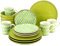 CreaTable, 22892, Serie CORDOBA, 16-teiliges Geschirrset, Kombiservice aus Steingut, spülmaschinen- und mikrowellengeeignet, Made in Portugal
