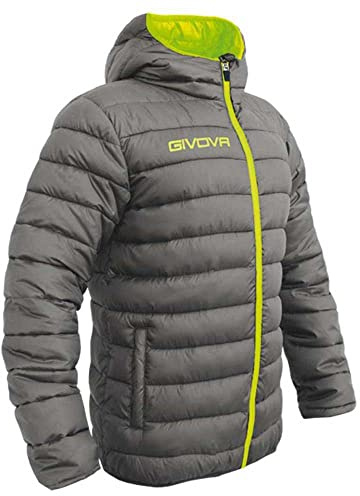 GIUBBOTTO OLANDA GRIGIO SCURO/GIALLO FLUO Tg. 4XS