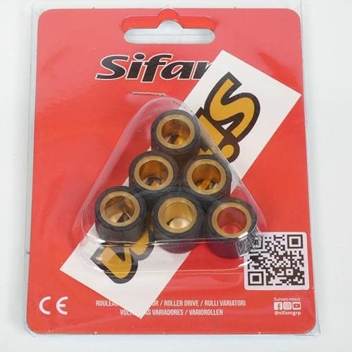 Galet rouleau de variateur Sifam compatible avec Scooter Peugeot 50 Citystar 2014 à 2019 16x13 7.5Grs