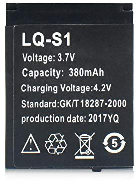 Batteria per Smartwatch, 3.7 v 380 mAh Lq S1 Batteria Ricaricabile Ai Polimeri di Li Ion Polimero Smart Watch 1pcs