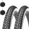 KENDA 2 Reifen 700 x 35 C + Kammern Straßenreifen aus Gummi Bianconeri für Citybike Trekking
