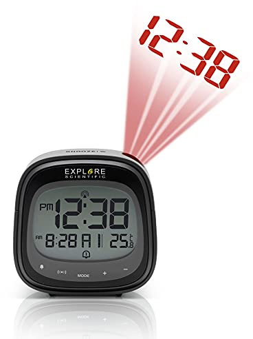 Explore Scientific Touch Key Radio Controlled Projection Clock