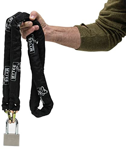 Mytee Products 3/8 x 3' Security Hardened Square Link Chain w/Cordura Cover & Anti-Cut Lock Carrying Case