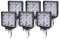 UISEBRT LED Arbeitsscheinwerfer 12V LED Zusatzscheinwerfer 6 x 48W - Offroad Auto Scheinwerfer Reflektor Flutlicht Rückfahrscheinwerfer IP67 Wasserdicht für Traktor, SUV, ATV