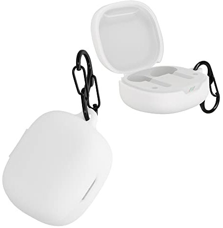 kwmobile Hülle kompatibel mit JBL Wave 300 TWS Kopfhörer - Silikon Schutzhülle Etui Case Cover Schoner in Weiß