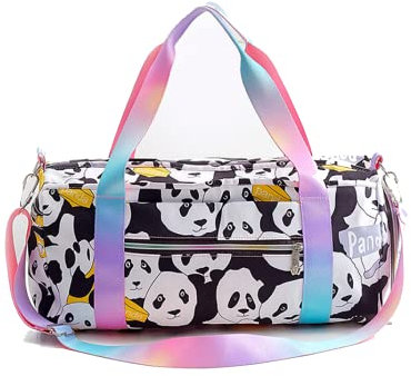 Ballett-Tanztasche für Mädchen und Frauen, Sport, Turnbeutel, Yogatasche, Wochenendtasche, Übernachtungstasche, Panda Fund, L, Handgepäckgröße: