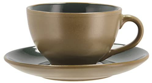 BITZ Wood Tasse mit Untertasse Dia 10,3 x 6,3 cm 24 cl Wood/Forest