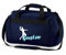 Sporttasche mit Namen Bedruckt für Kinder | Personalisierbar mit Motiv Handball | Reisetasche Duffle Bag für Mädchen und Jungen | Handballspieler Sport (dunkelblau)