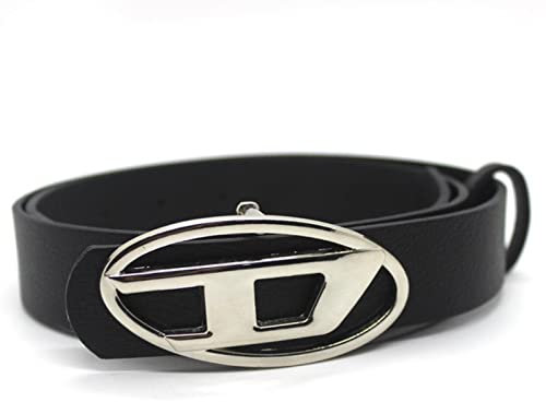 COOKOE Ovale Metall-Buchstabenschnalle, für Damen und Herren, PU, dekorativer Gürtel, luxuriöses Design, Persönlichkeit, vielseitiger Gürtel